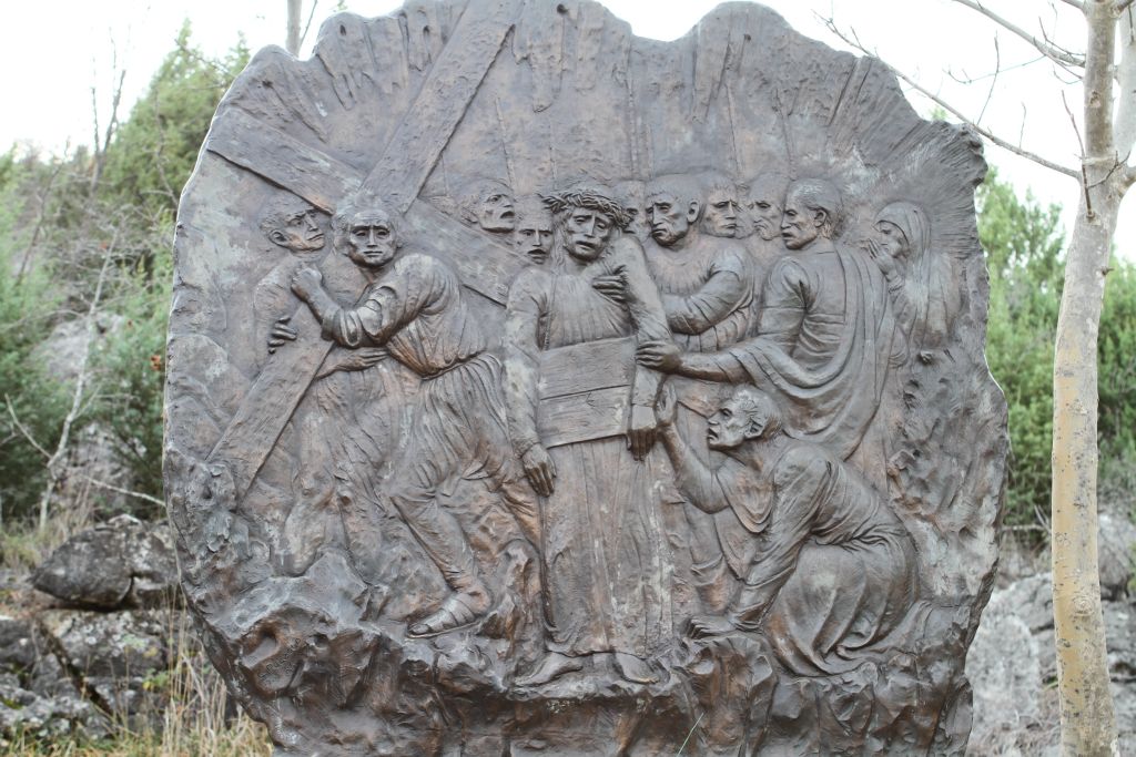 Simon of Cyrene Helps Jesus